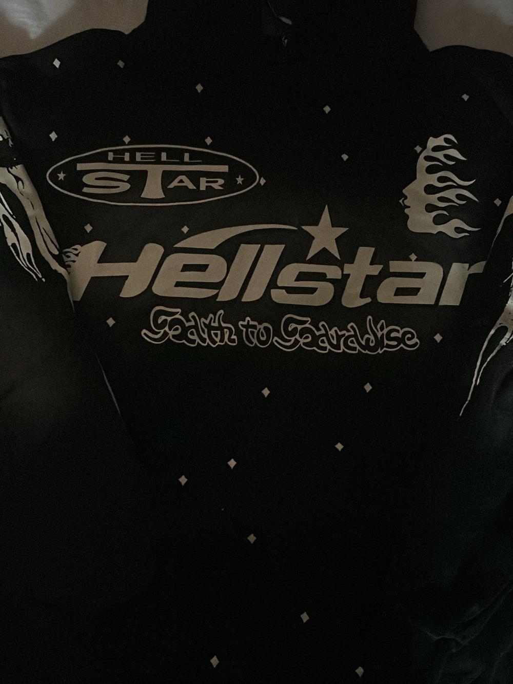 Hellstar Men’s Black Graphic Hoodie - Faith to Paradise